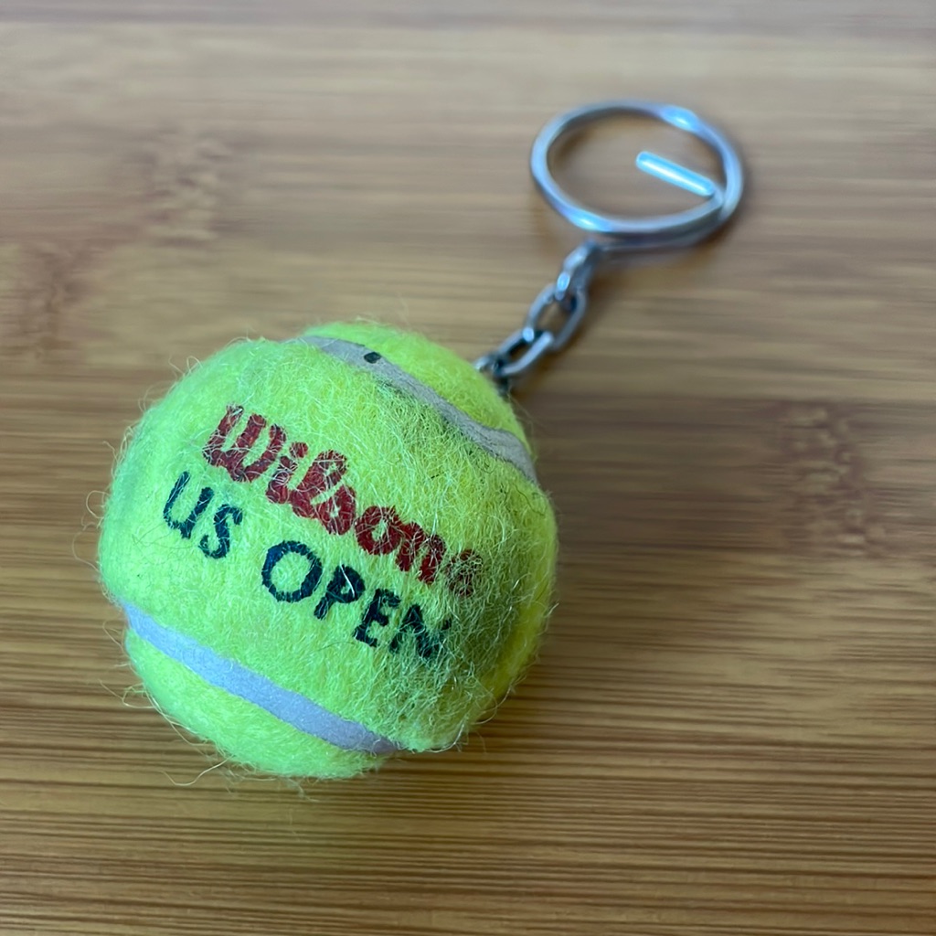 Wilson Us Open Tennis Ball Keychain